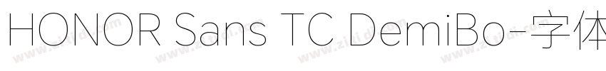 HONOR Sans TC DemiBo字体转换